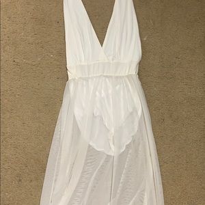 White bridal cover up